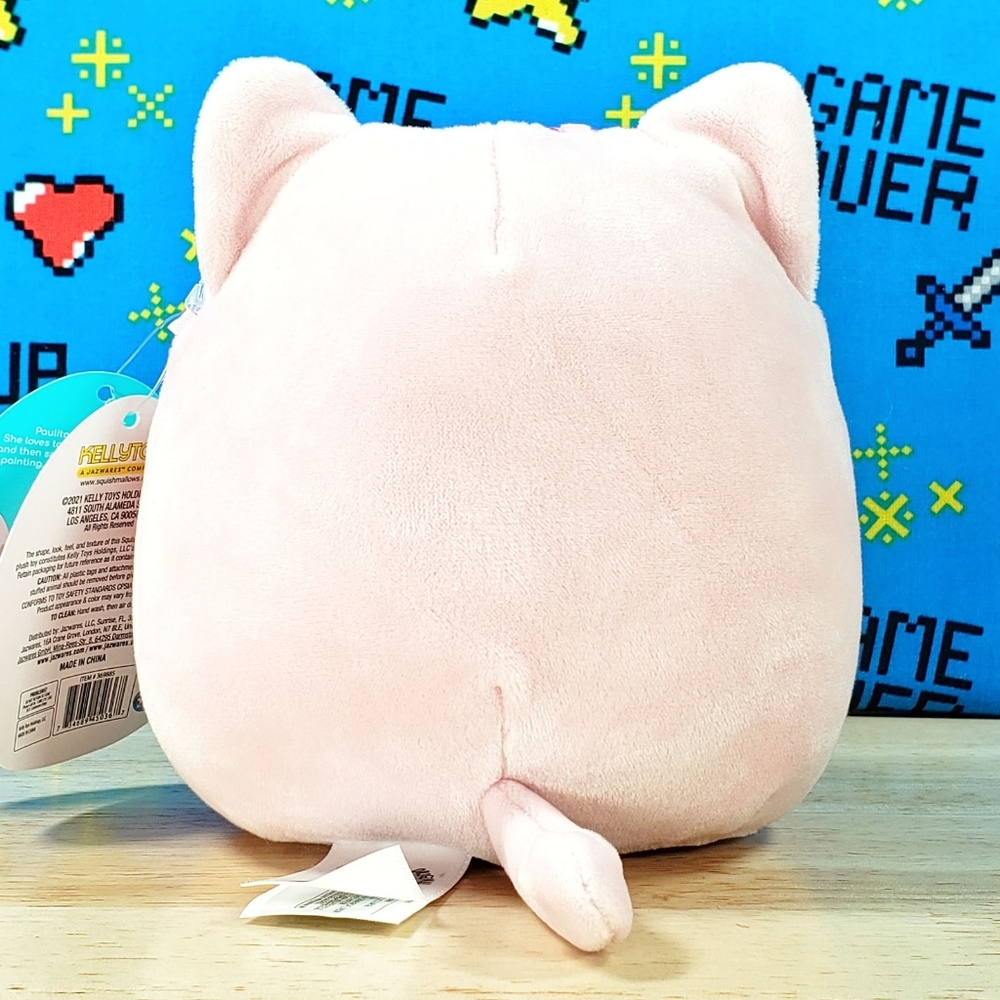 Squishmallow Paulita the Pink Tabby Cat 5" UltraSoft Stuffed Plush Toy NWT - Picture 4 of 12